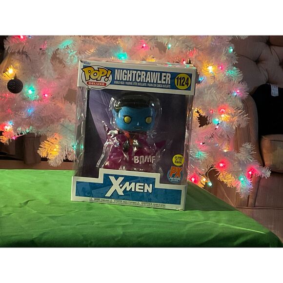 Pop! Deluxe X-Men Nightcrawler Glow in the Dark BAMF PX Previews Exclusive - Picture 3 of 10